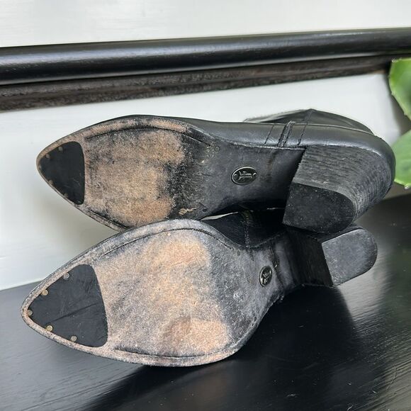 FRYE Renee Seam Short Booties boot western zipper women’s 6.5 like new - Picture 13 of 13